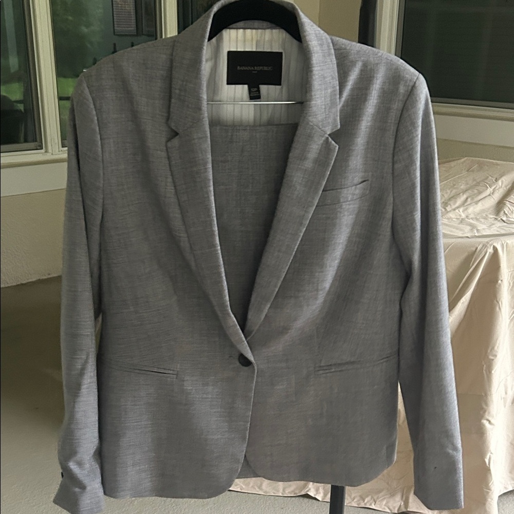 Banana Republic Light Gray Men's Sport Coat